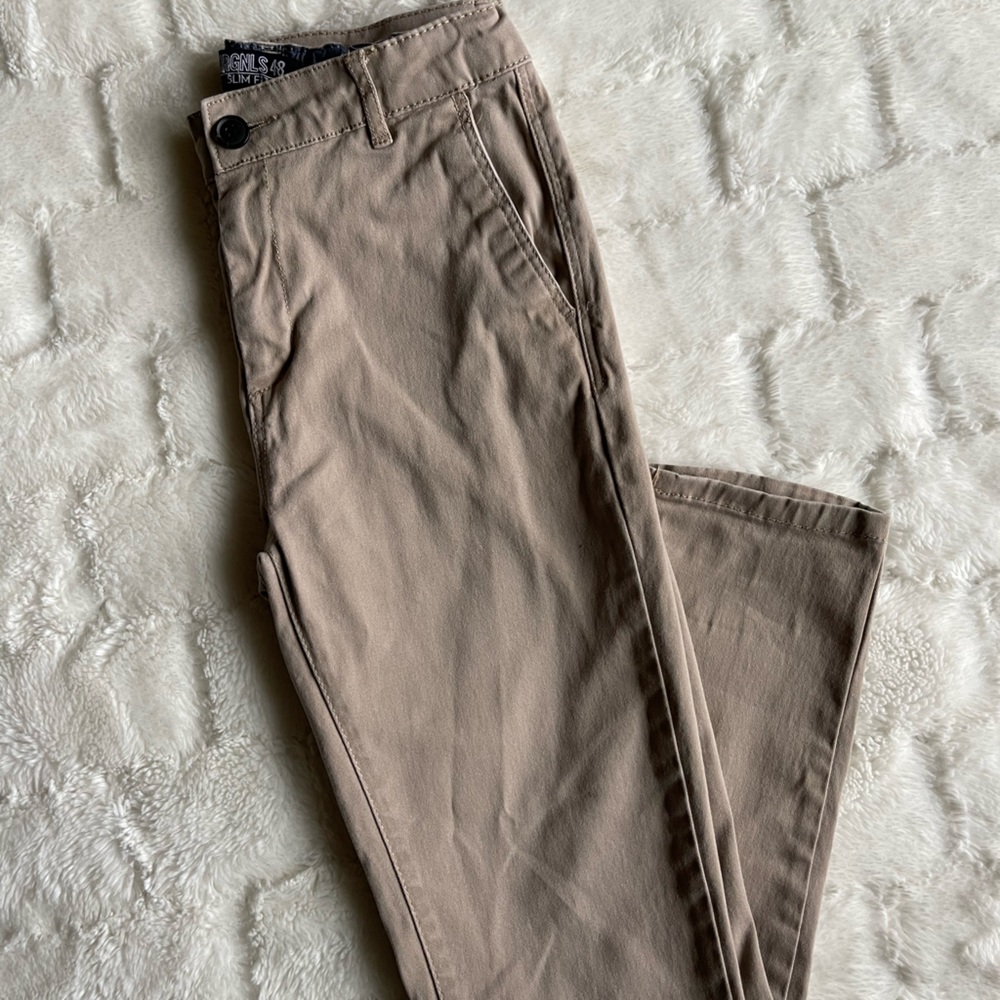 HM Boys khaki slim pants size 13-14